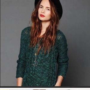 Free People Chunky Knit Sweater